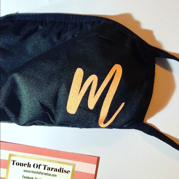 Monogram Initial Face Mask - Picture 9 of 11